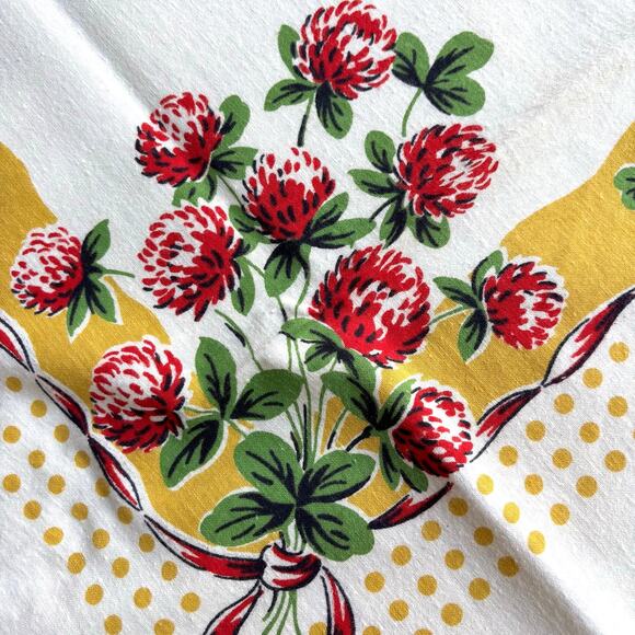 Startex cotton wonder-dri kitchen towel cloth shamrocks good luck lucky charms - Picture 9 of 9